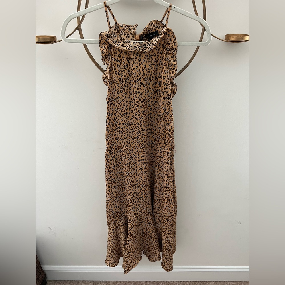 NWT XXL Who What Wear Leopard Print Halter Dress